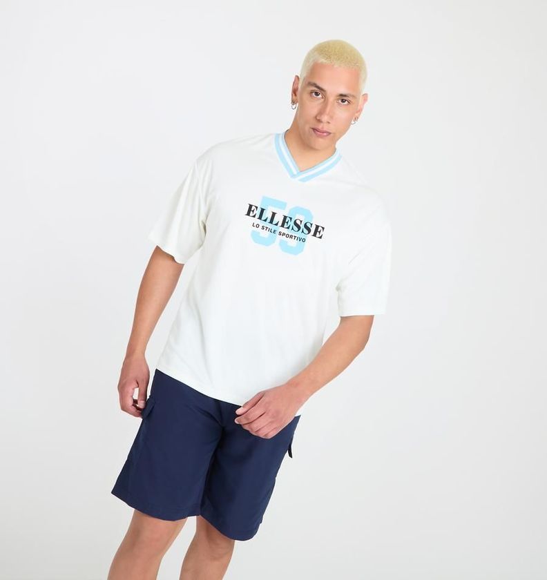 POLERA HOMBRE ELLESSE BOOKER CREMA-0