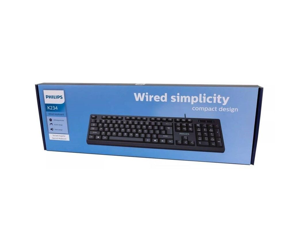Teclado Alámbrico USB Philips K234 SPK6234-2