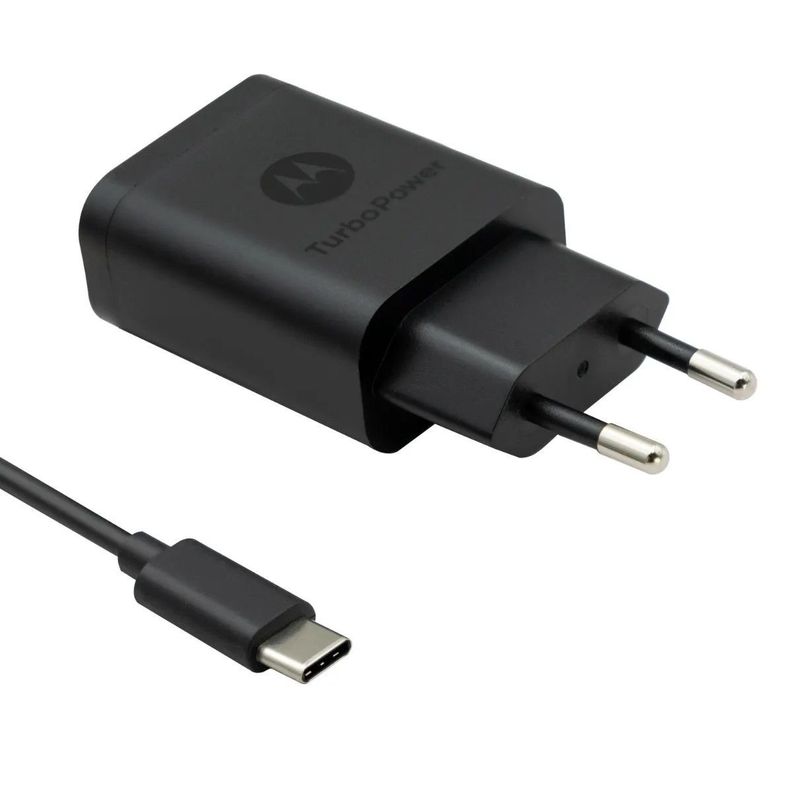 Cargador de pared Turbo Power 18w MOTOROLA con Cable USB a C-2
