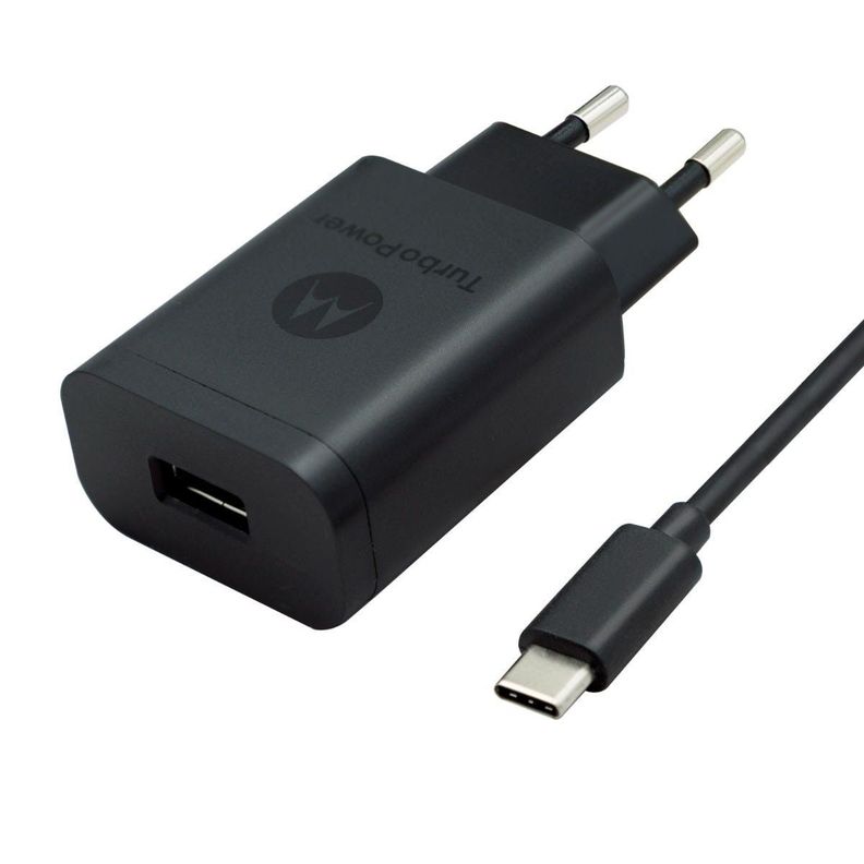 Cargador de pared Turbo Power 18w MOTOROLA con Cable USB a C-3