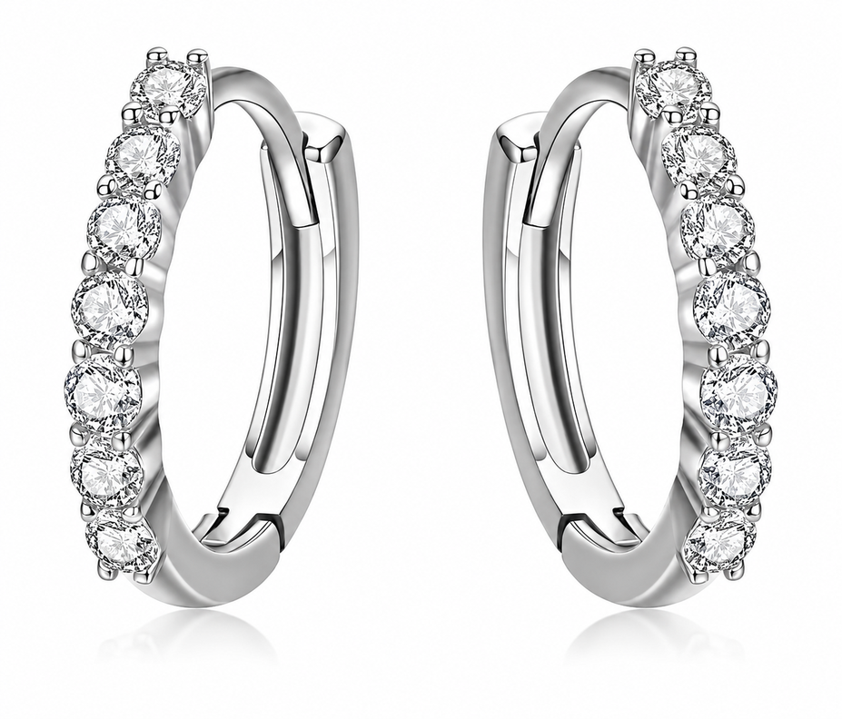 Aros Plata Mujer Argolla Circones