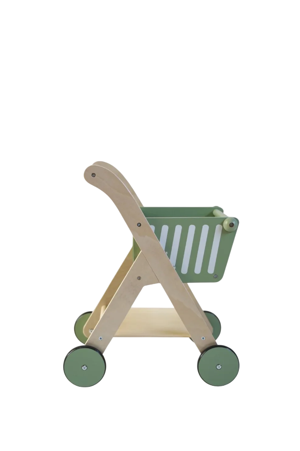 Carrito Supermercado de Madera Verde [ 300 ]