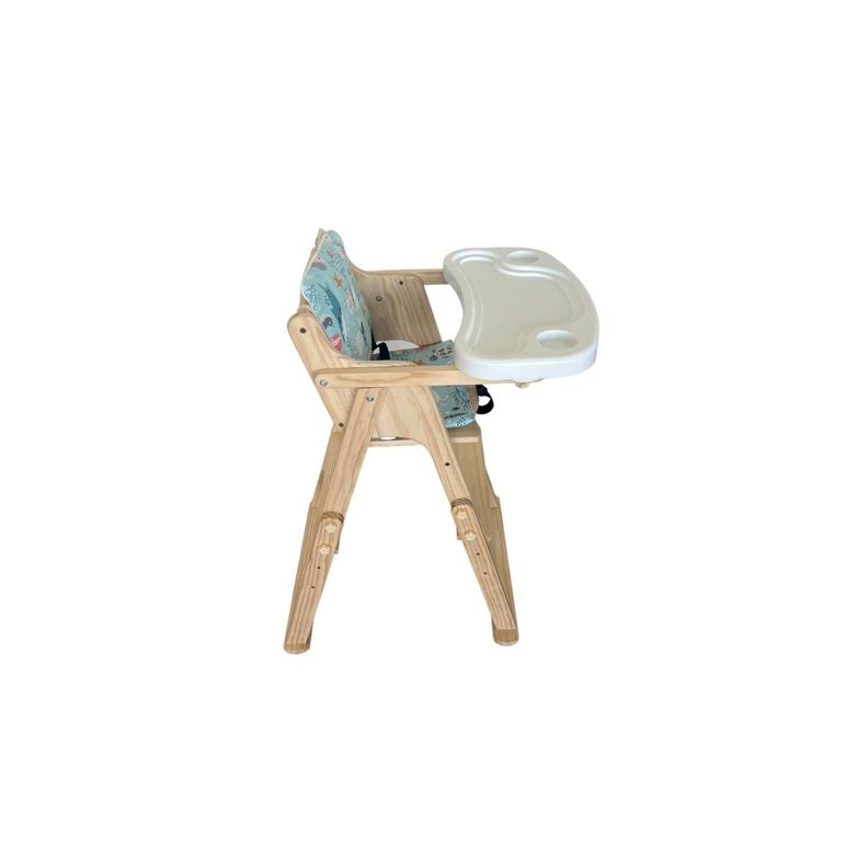 	 Silla de comer Ajustable con Bandeja desmontable Acolchada-2