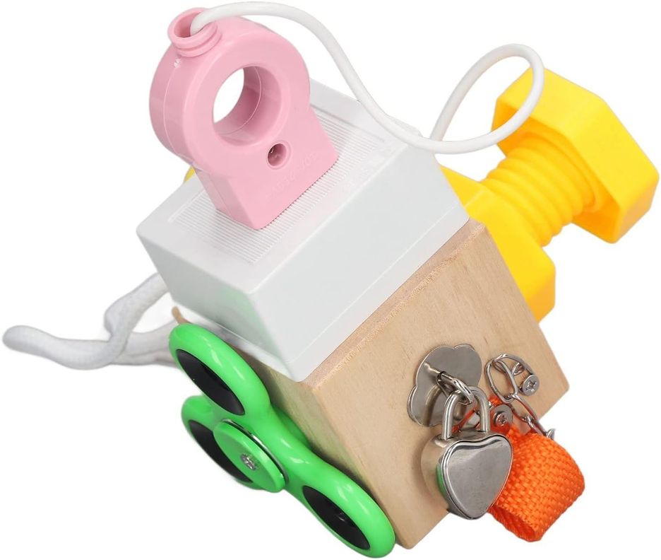 CUBO PUZZLE DE JUGUETE MONTESSORI SENSORIAL SPINNER-0