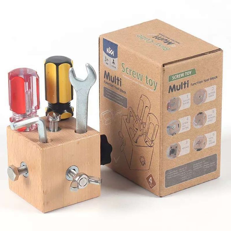 CUBO JUGUETES DE HERRAMIENTAS MADERA MONTESSORI SENSORIAL-1