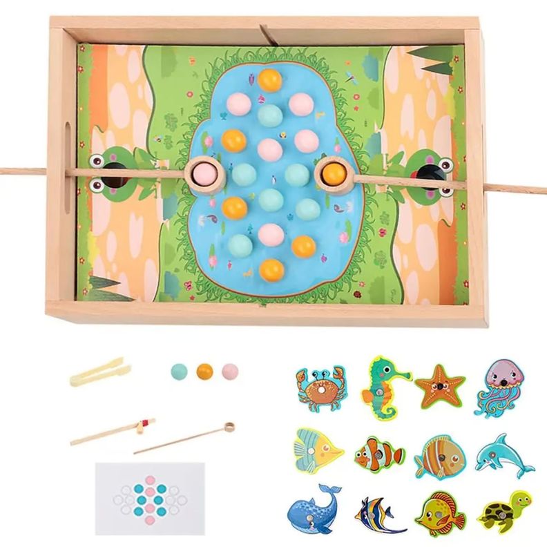 Juego de Pesca Milagrosa Magnetica-2