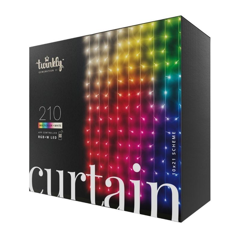 Cortina De 210 Luces Inteligentes Mapeables TWINKLY  BT/WiFi-0