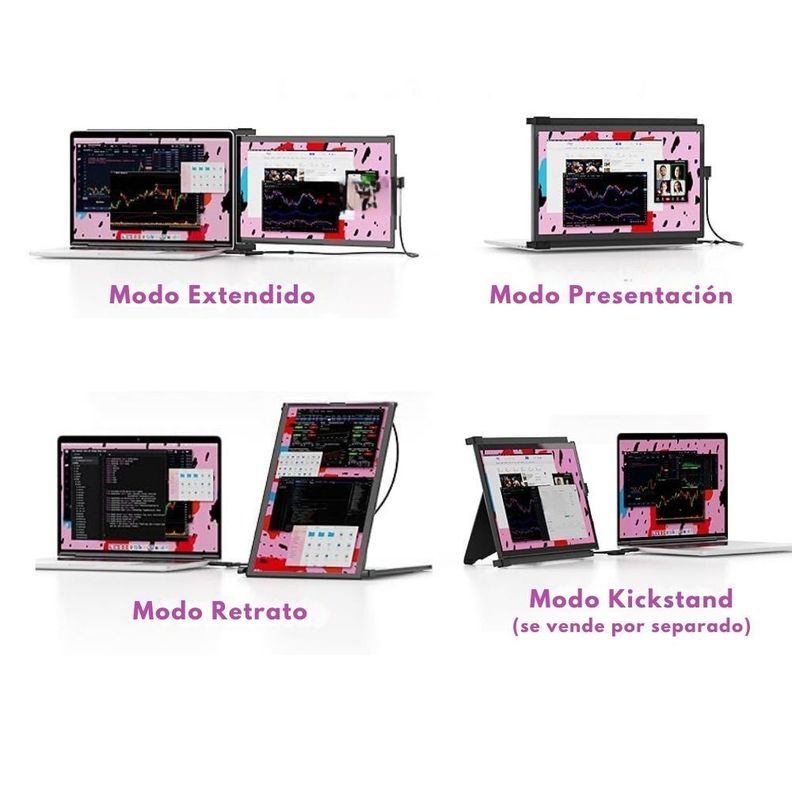Monitor Portátil y Acoplable, DUEX PLUS DS, 13.3"-1