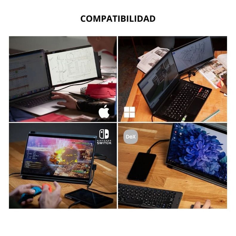 Monitor Portátil y Acoplable, DUEX PLUS DS, 13.3"-5
