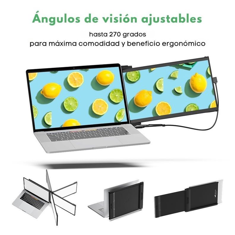 Monitor Portátil Acoplable  14.1"  Duex Max DS Mobile Pixels-1