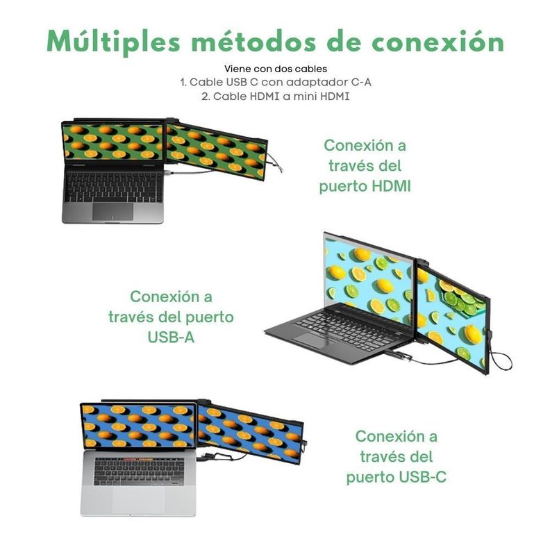 Monitor Portátil Acoplable  14.1"  Duex Max DS Mobile Pixels-3
