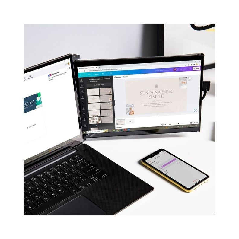 Monitor Portátil Acoplable  14.1"  Duex Max DS Mobile Pixels-4