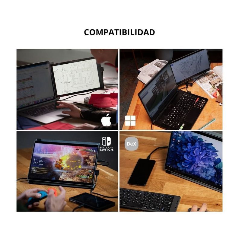 Monitor Portátil Acoplable  14.1"  Duex Max DS Mobile Pixels-6