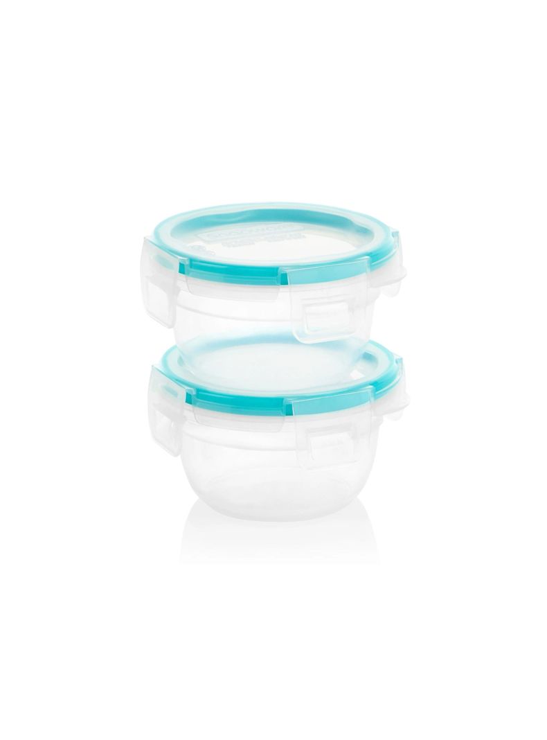 Set de 2 contenedores redondos de plástico Total Solution Plastic Snapware 284 ml-0