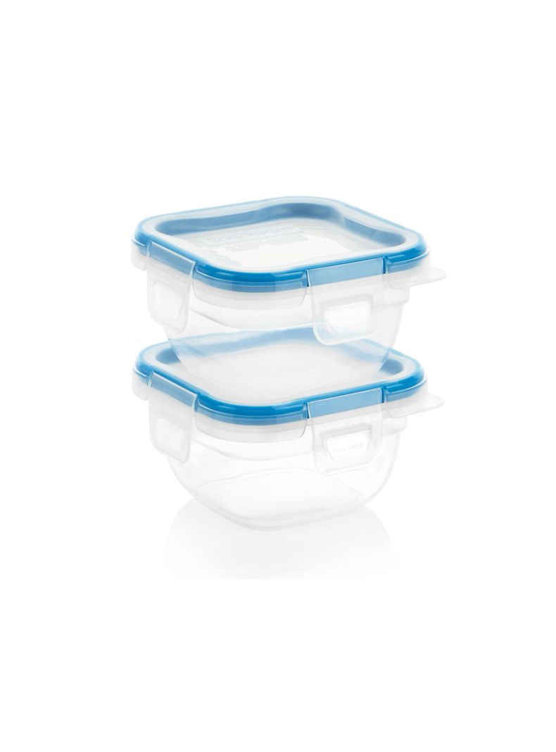Set de 2 contenedores cuadrados de plástico Total Solution Plastic Snapware 317 ml-0
