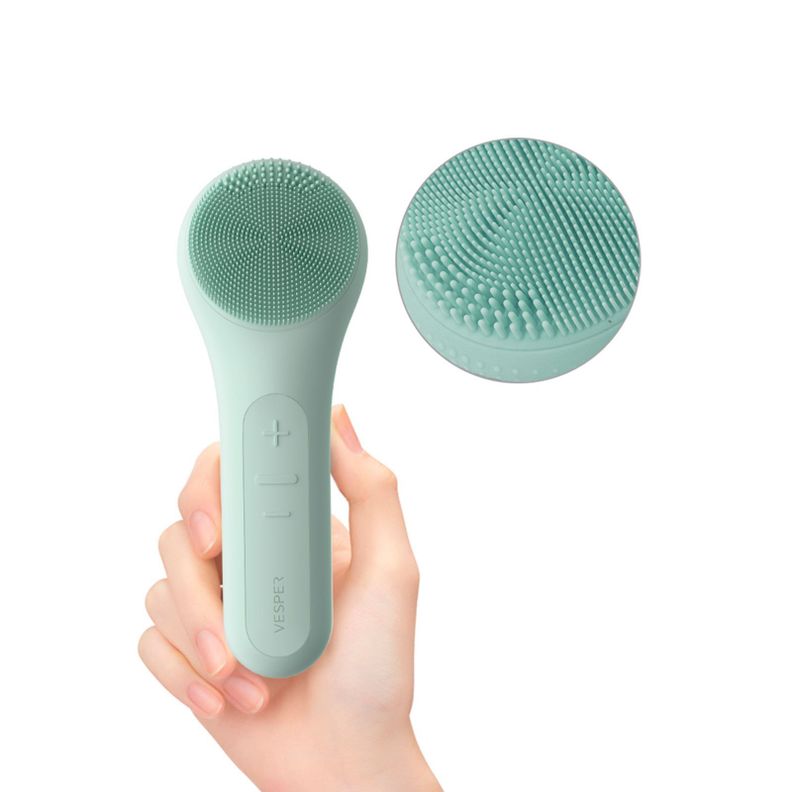Cepillo de limpieza facial sónico con calor Verde FV-012 Vesper-1