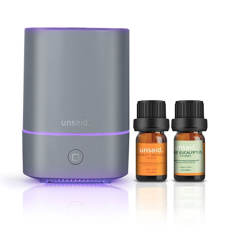 Kit Difusor de Aroma Nano Ultrasónico Gris Unsaid-0