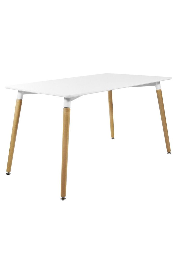 Mesa Comedor Rectangular Eames Empoli con Patas de Madera-0