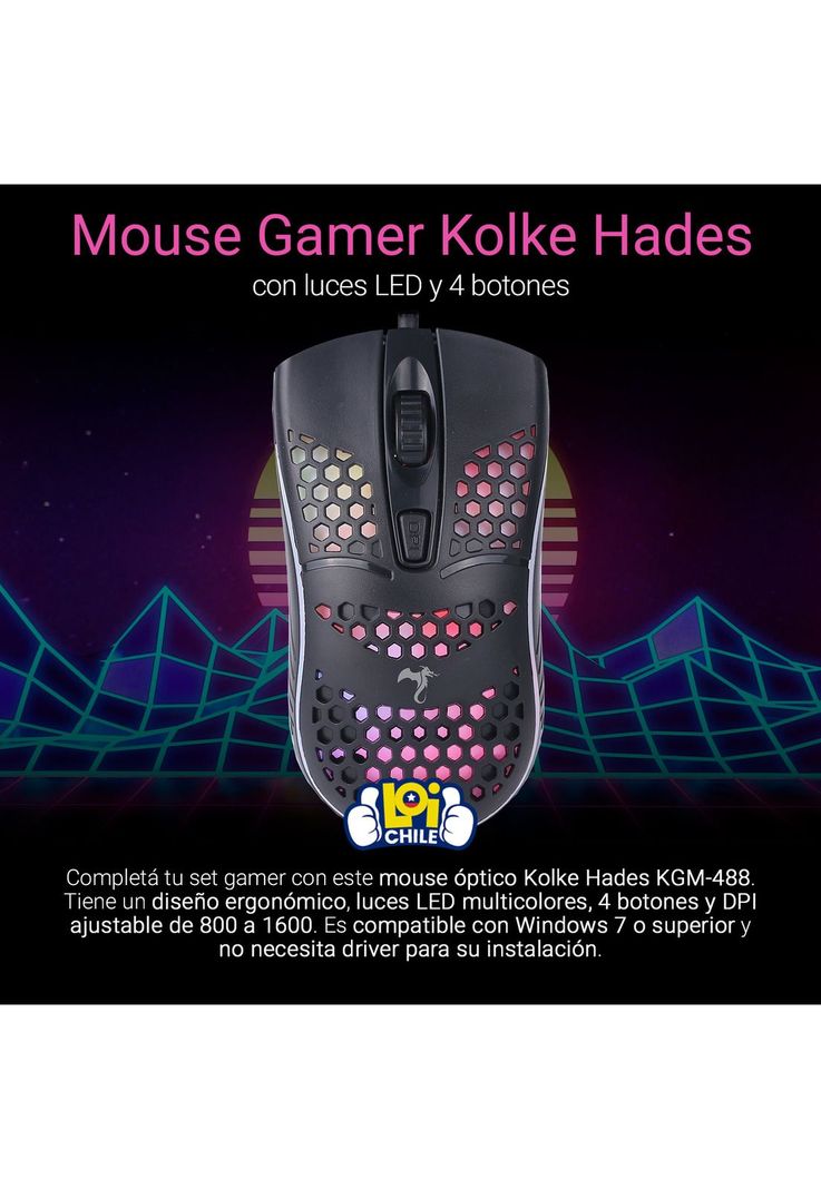 Mouse Gamer Kolke Hades KGM-488 Kolke
