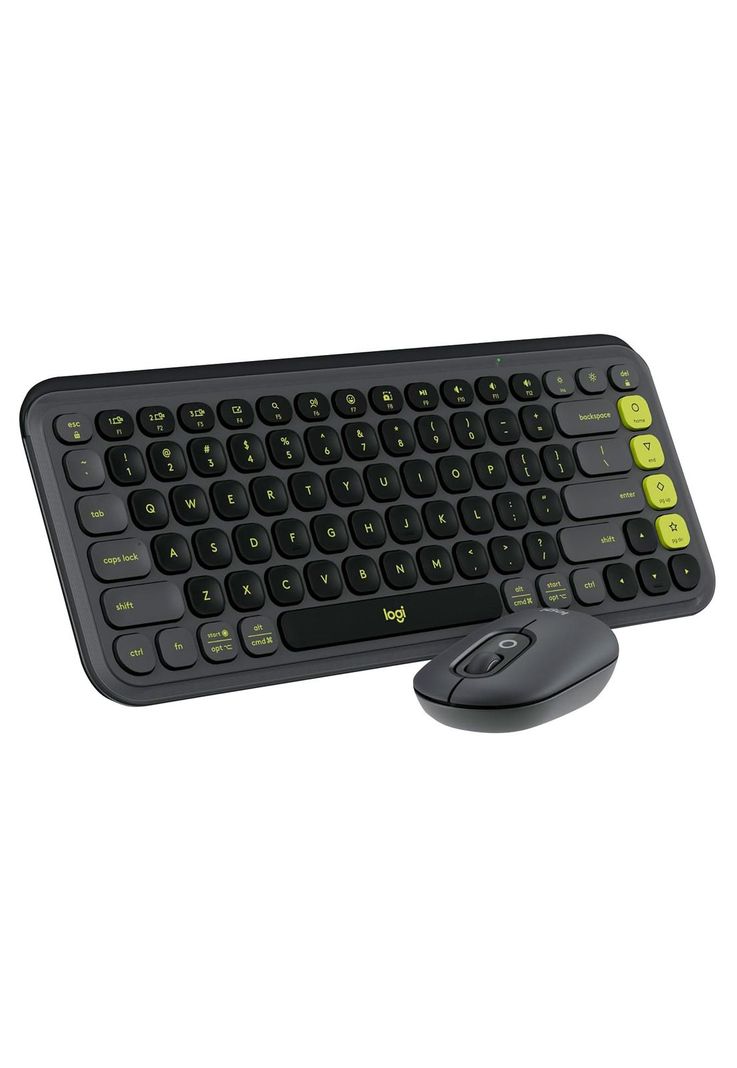 Kit Teclado y Mouse Inalámbricos Logitech Pop Icon Negro-0