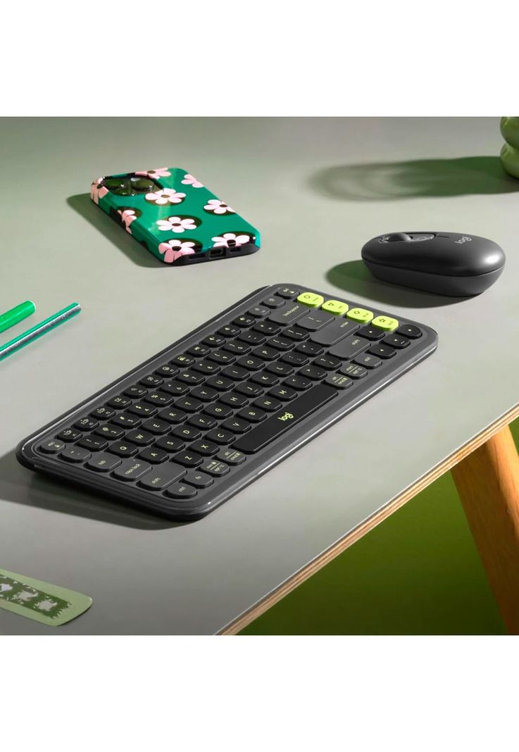 Kit Teclado y Mouse Inalámbricos Logitech Pop Icon Negro-8