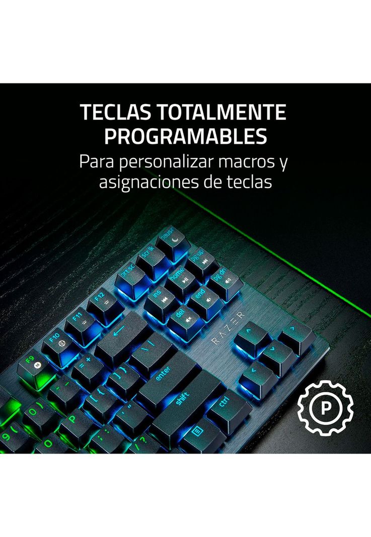 Teclado Gamer Razer Huntsman V3 X TKL Purple Switch Español-6