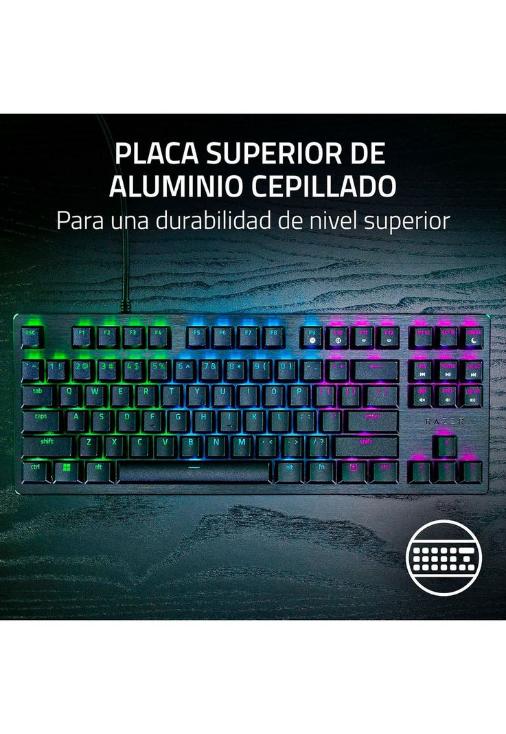 Teclado Gamer Razer Huntsman V3 X TKL Purple Switch Español-7