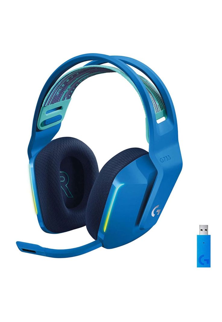 Audífonos Gamer Logitech G733 Lightspeed Wireless RGB Azul-0