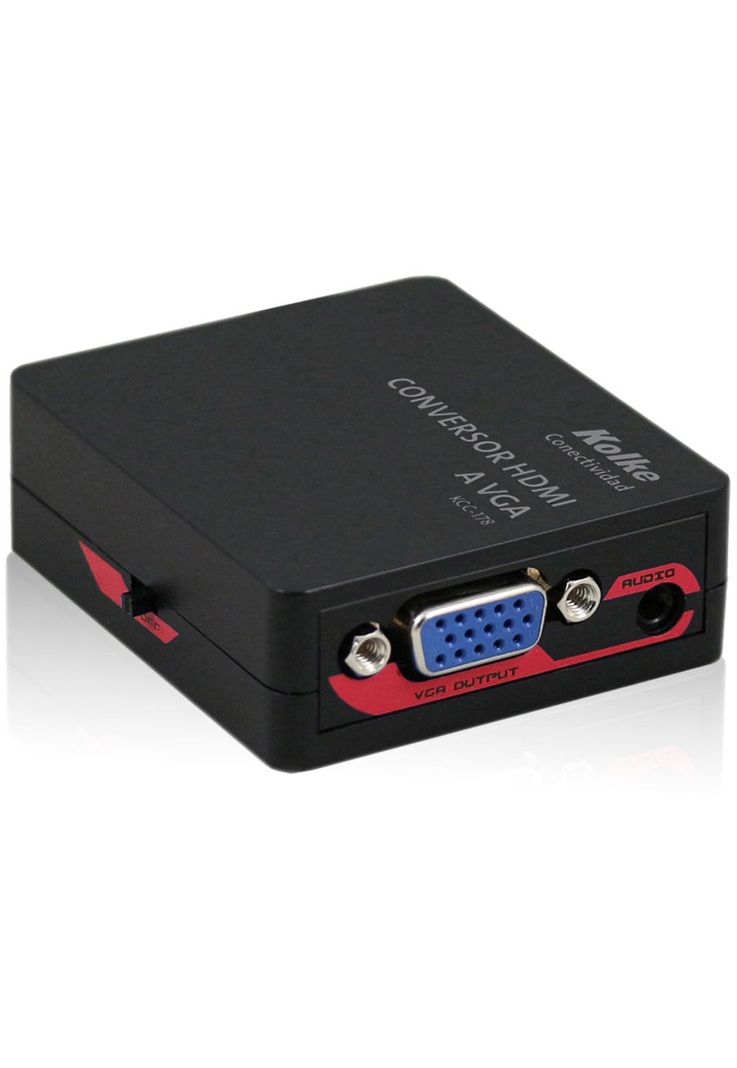 Adaptador Conversor de HDMI a VGA Kolke 1080p Cable Auxiliar-0