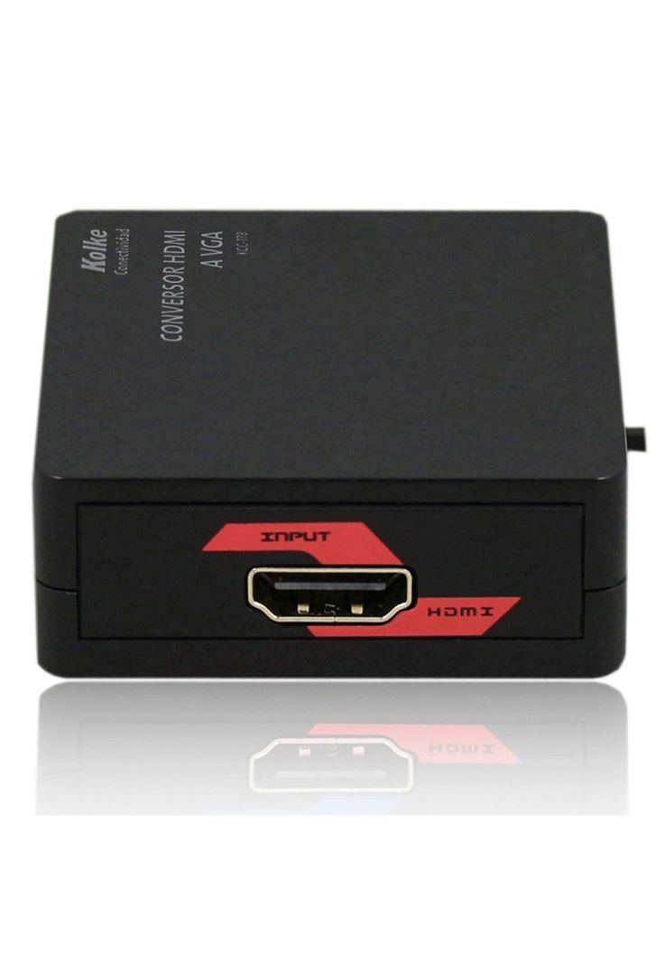 Adaptador Conversor de HDMI a VGA Kolke 1080p Cable Auxiliar-2