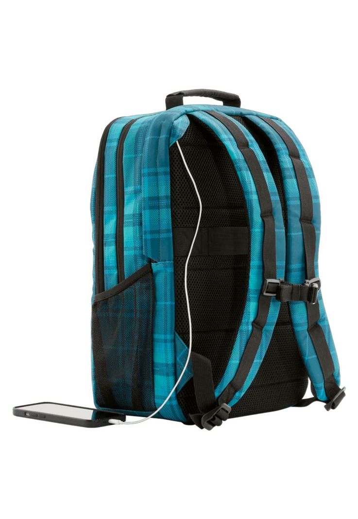 Mochila Hp Campus Xl Tartan Plaid Backpack 20L-9