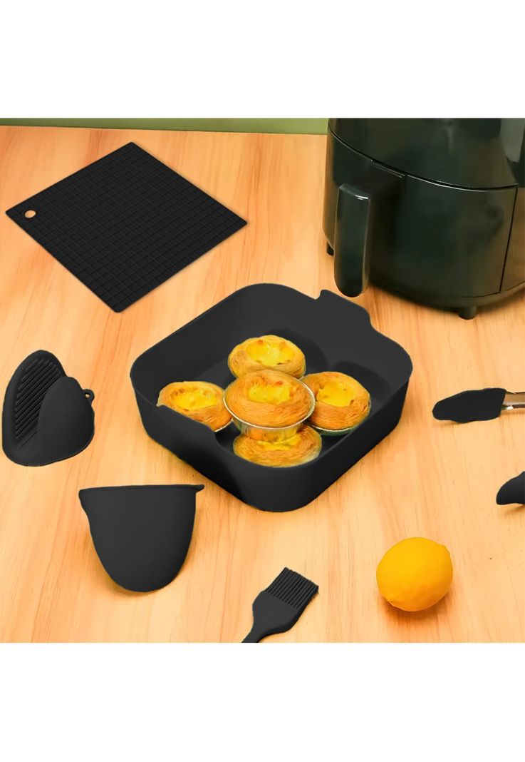 Set de Utensilios para Freidoras de Aire 6 Piezas Cuadrado-7