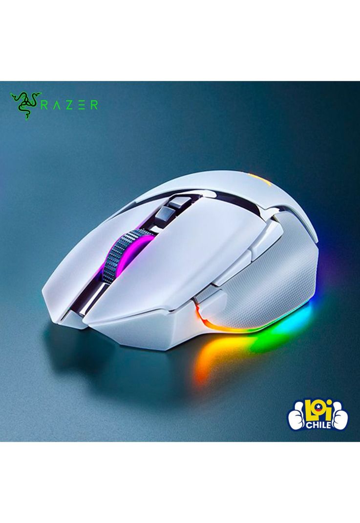 Mouse Gamer Inalámbrico Razer Basilisk V3 Pro 35k Mercury-7
