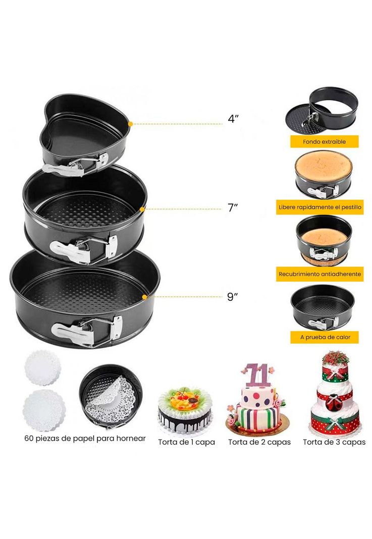 Set de Repostería CROiX 512 Piezas Silicona Acero Inoxidable-2