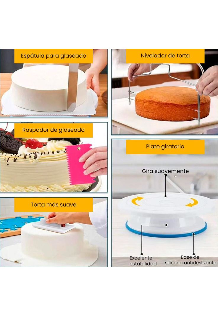 Set de Repostería CROiX 512 Piezas Silicona Acero Inoxidable-5