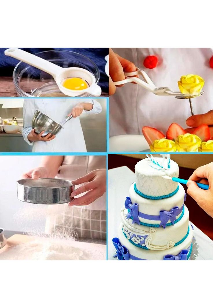 Set de Repostería CROiX 512 Piezas Silicona Acero Inoxidable-6