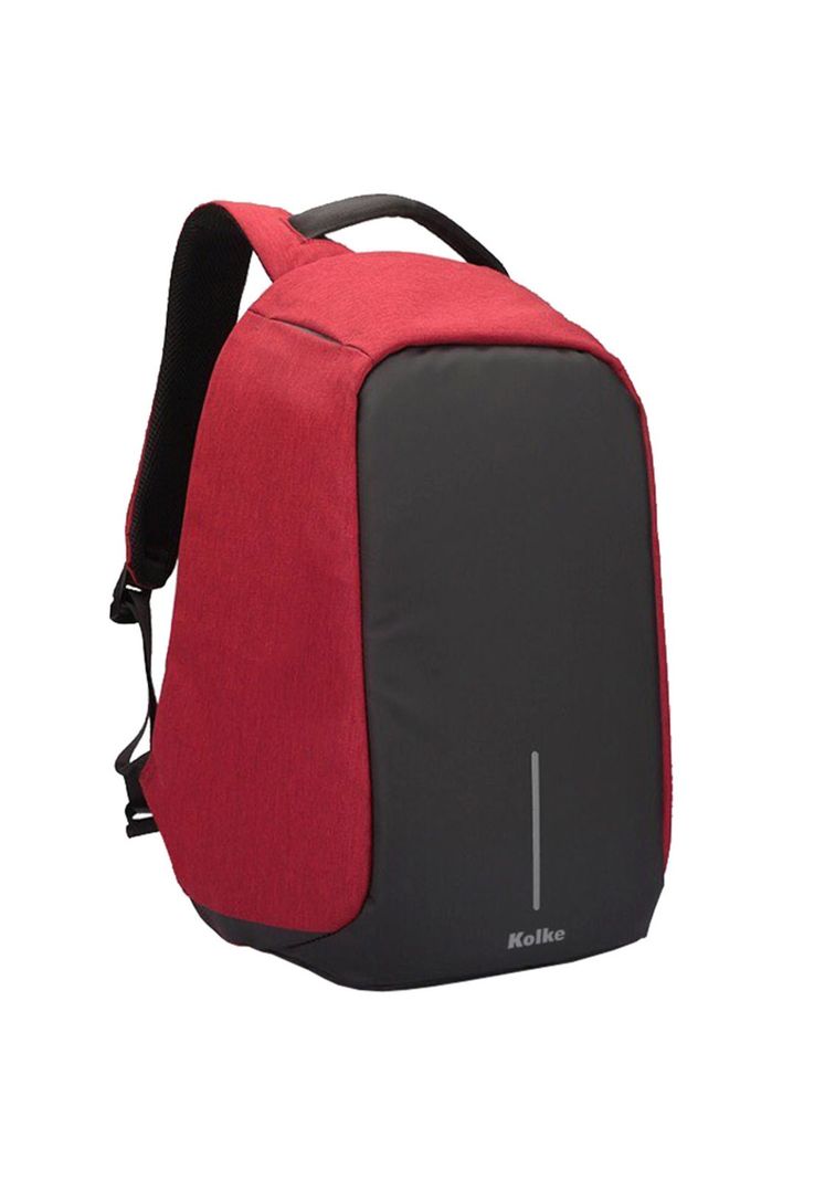 Mochila para Notebook Anti Robo Impermeable Puerto USB Roja-0