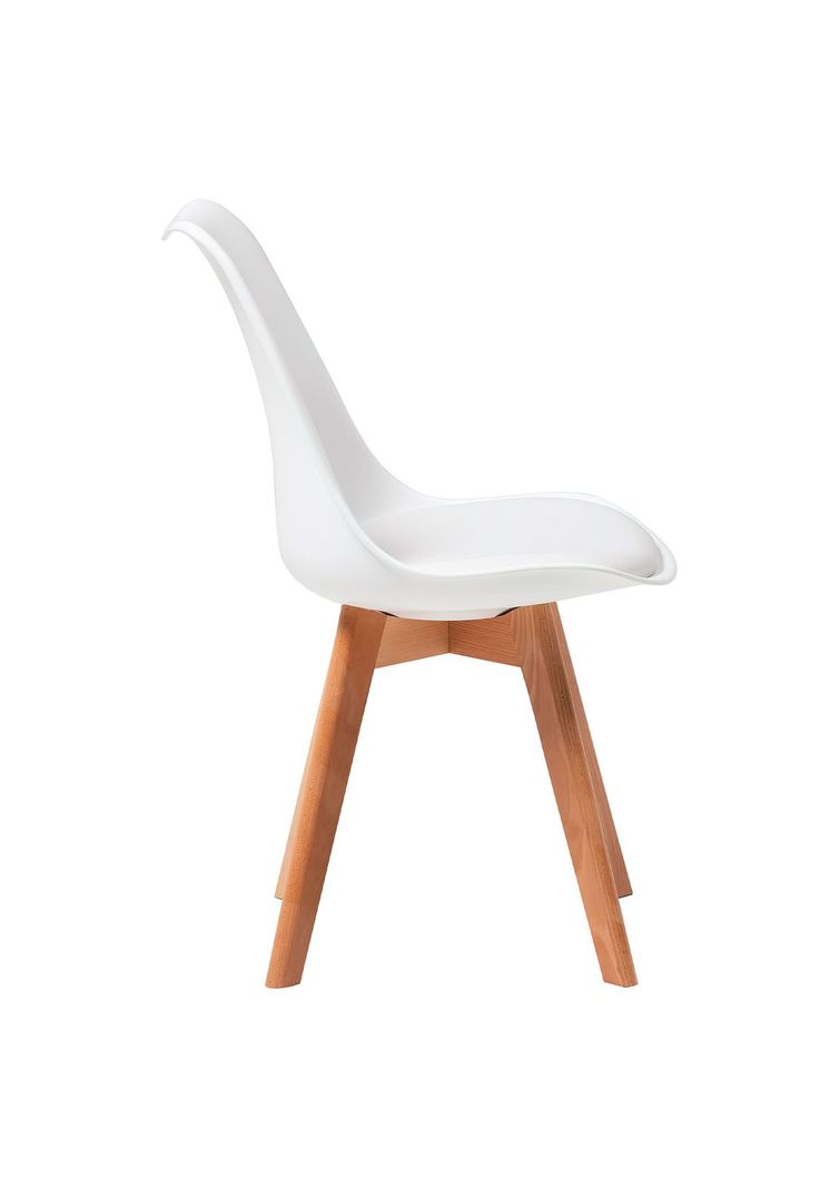 Pack 4 Sillas Eames EMPOLI Tulip Asiento Acolchonado Blanca-2