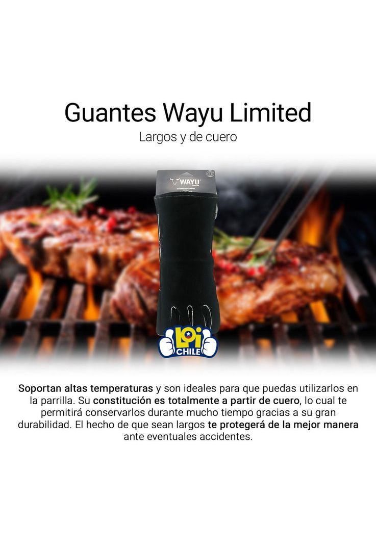 Guante De Cuero Parrilero Wayu Alta Temperatura Limited-1