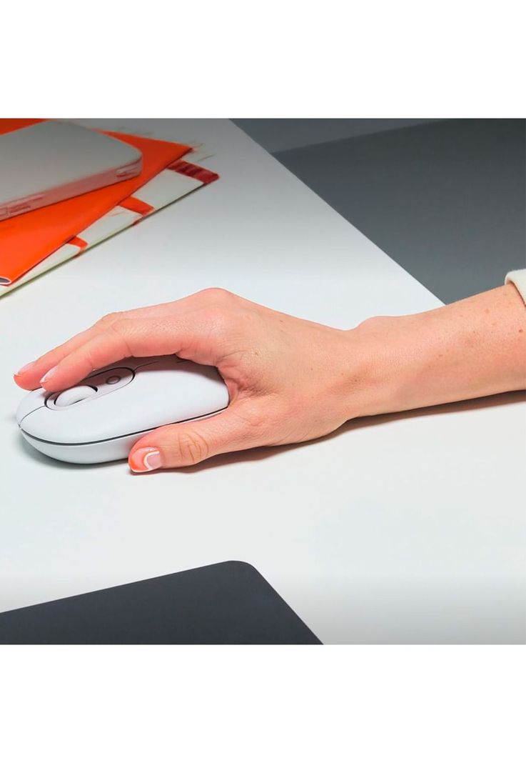 Kit Teclado y Mouse Inalámbricos Logitech Pop Icon Blanco-9