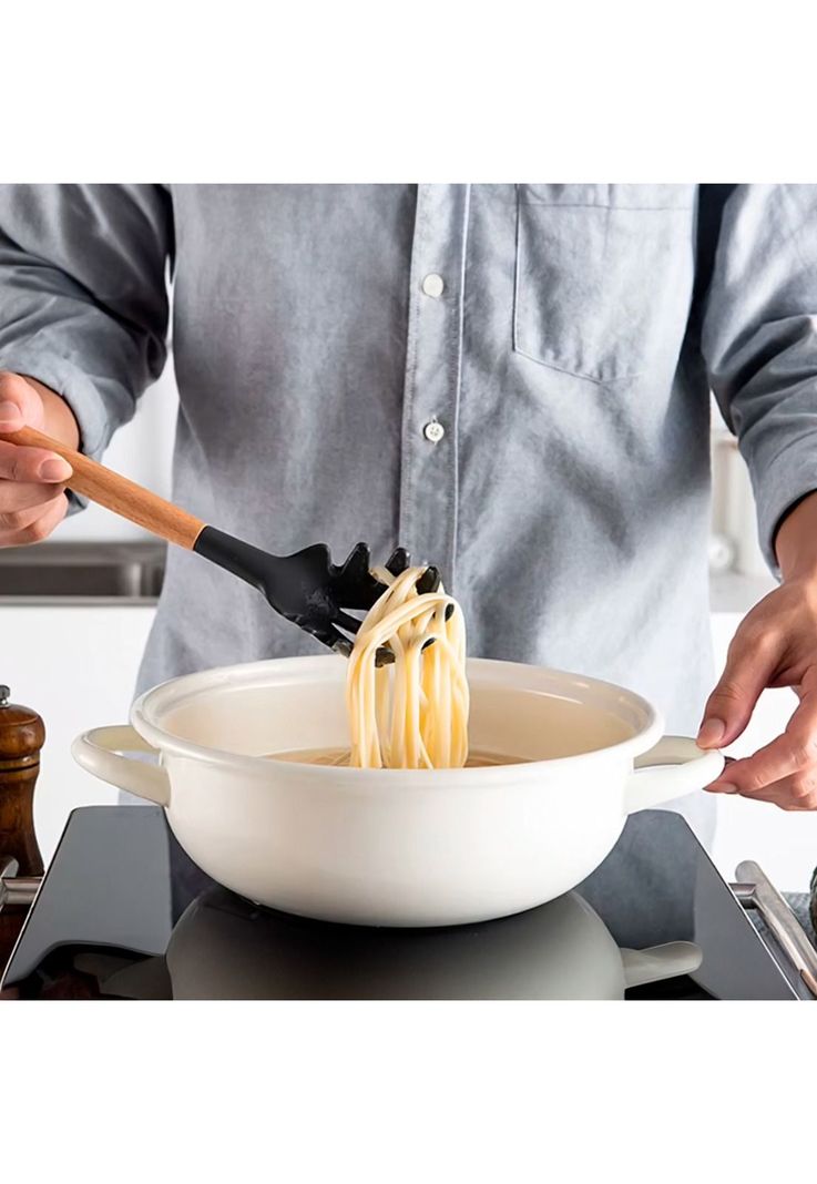 Set de Utensilios de Cocina CROiX 19 Piezas Silicona Madera-4