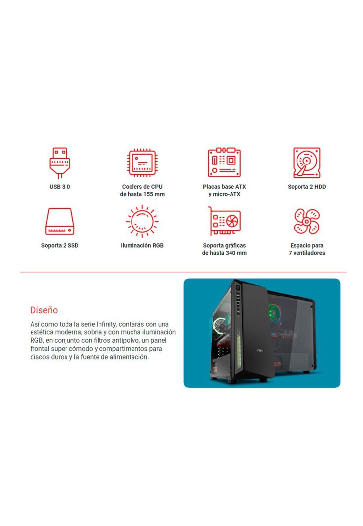 Gabinete Gamer Nox Infinity Atom-2