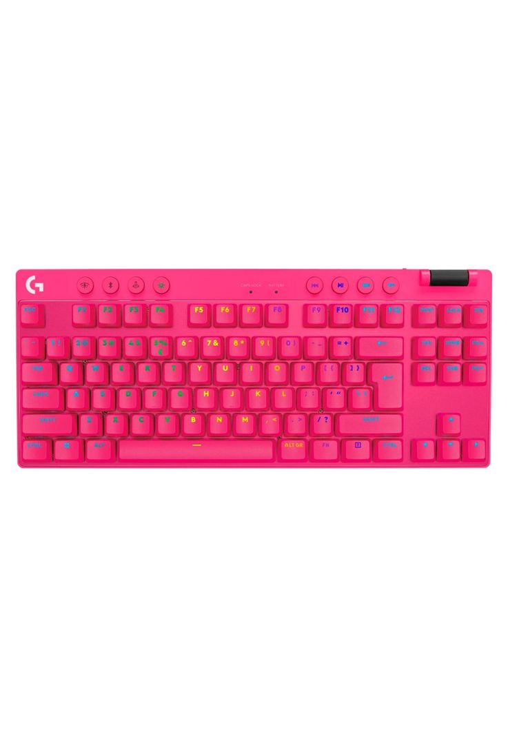 Teclado Logitech G Pro X TKL Lightspeed Inalámbrico Magenta-0