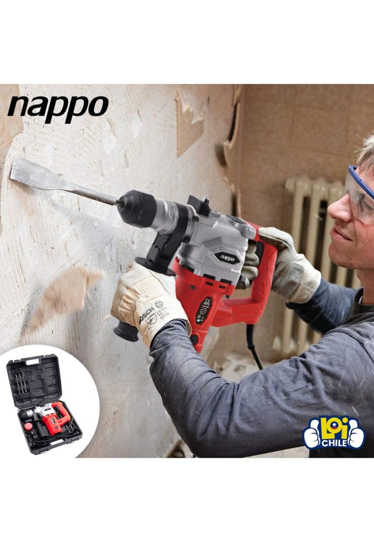 Taladro Rotomartillo Nappo 1500w Loi Chile-4