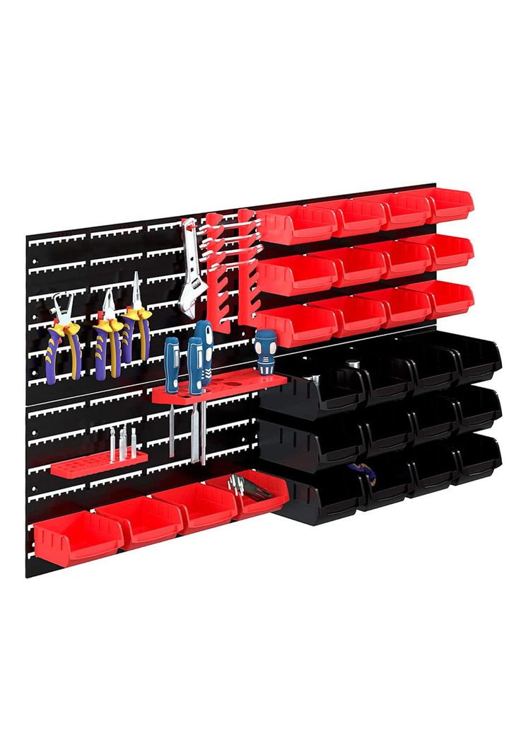 Organizador de Herramientas de Pared Nappo Tablero 46 Piezas-0