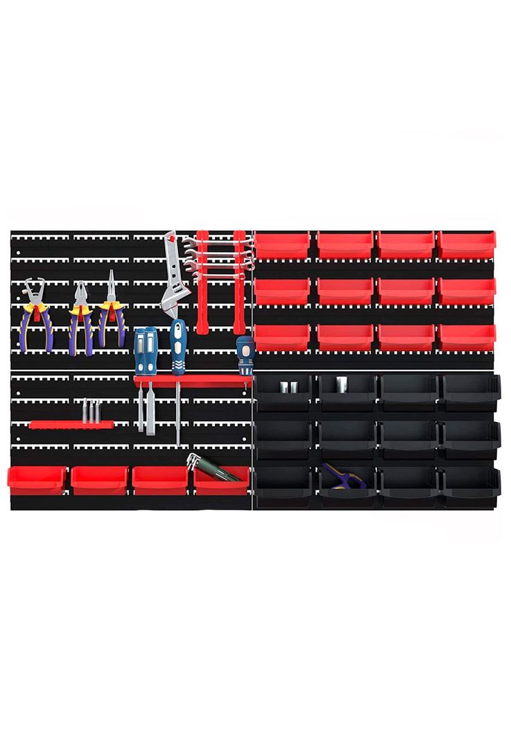 Organizador de Herramientas de Pared Nappo Tablero 46 Piezas-2