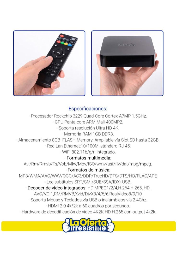 Smart TV Box Kolke Ultra HD 4K Quad Core Android 7,1-2