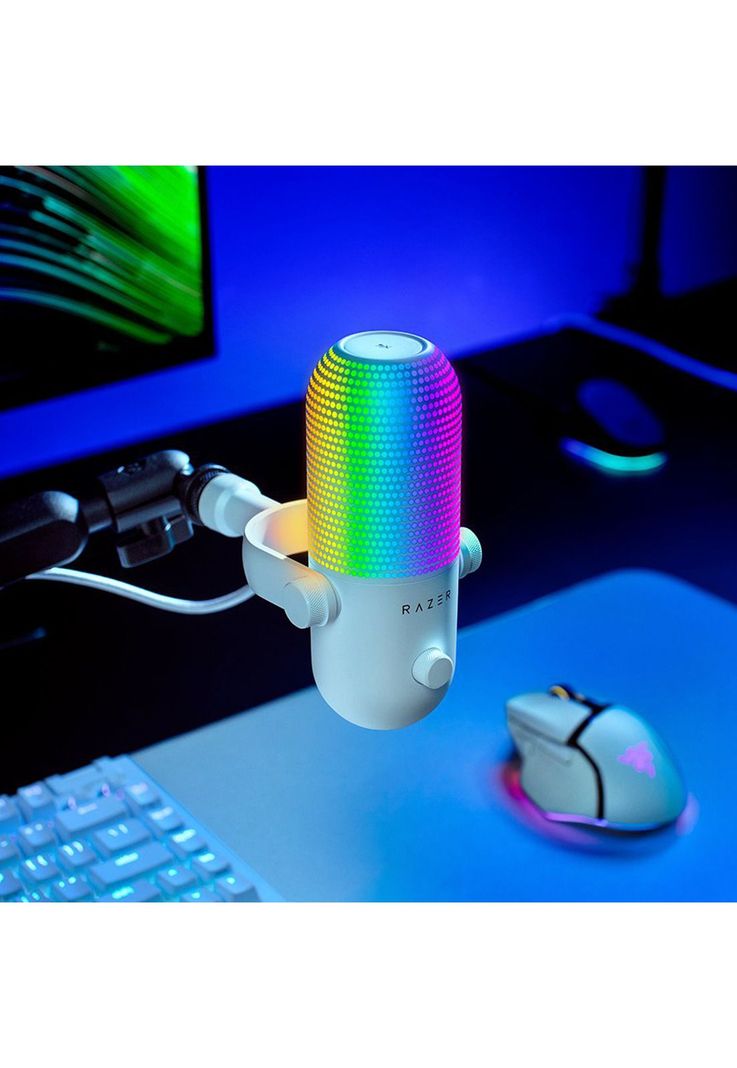 Micrófono Gamer Razer Seiren V3 Chroma Mercury-3