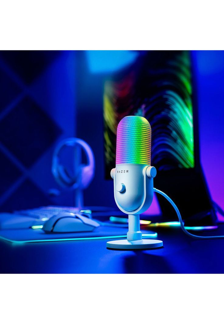Micrófono Gamer Razer Seiren V3 Chroma Mercury-4