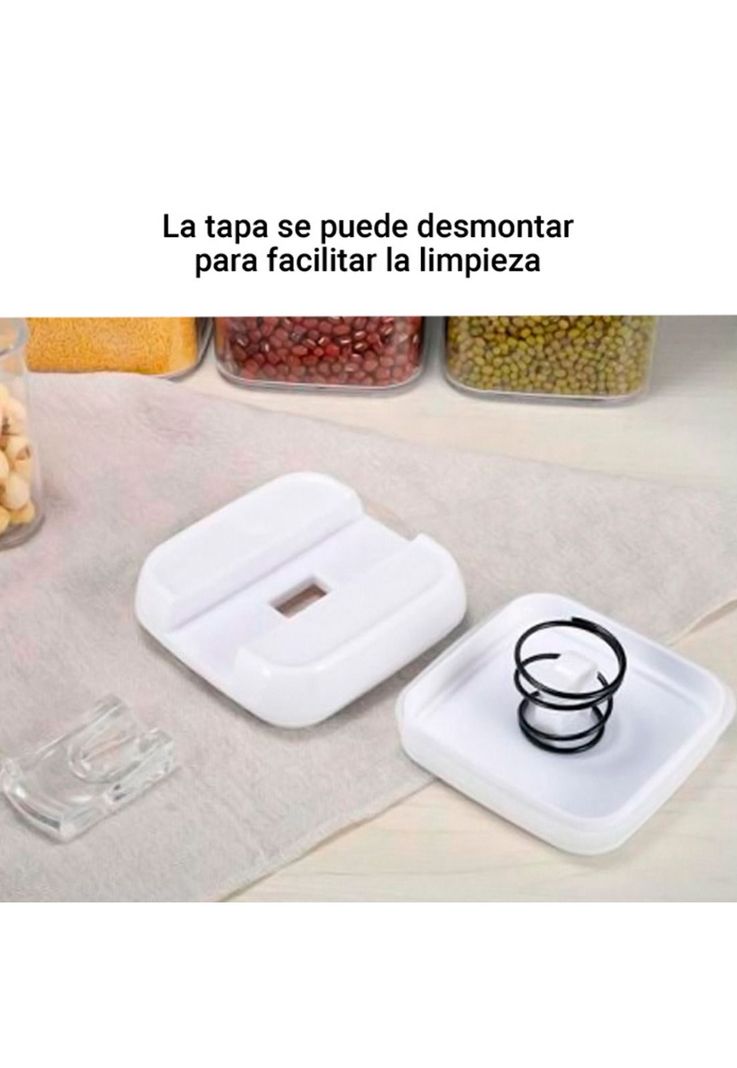 Set de 7 Recipientes Herméticos CROiX Apilables + Etiquetas-3